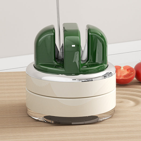 Suction Cup Knife Sharpener – Tungsten Steel & Ceramic Kitchen Knife Sharpener, Wall Mounted Knife Sharpener Tool, Knife Grinder, Blade Sharpener, Honing Tool for Chef Knives, Kitchen Knives, Scissors & Stainless Steel Blades (Red/Black/Green)