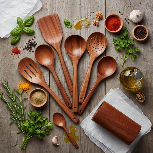 Wooden Kitchen Utensil Set